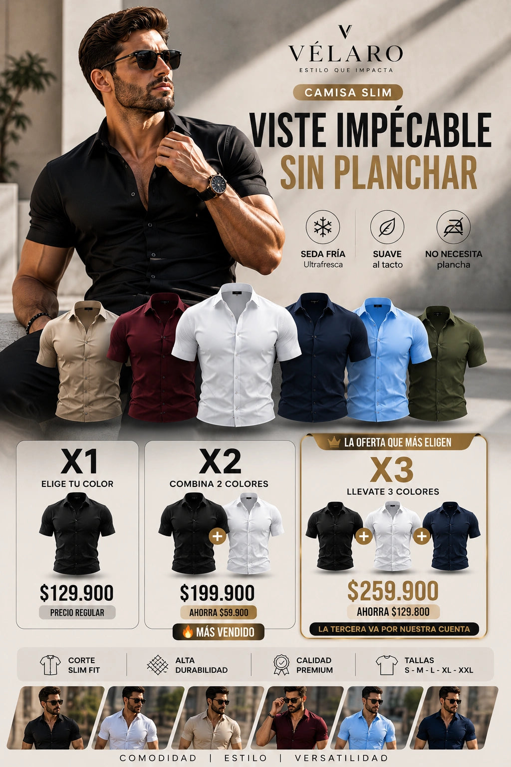 Camisa VÉLARO Slim